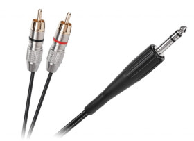 PRZEWOD JACK 6.3MM*2RCA 1.8M