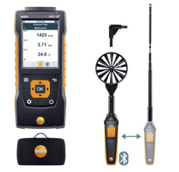 Miernik przepływu powietrza Zestaw ComboKit 1 przepływu powietrza 440 dP z Bluetooth przepływ 50m/s 0.01m/s Testo