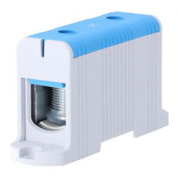 Blok rozdzielczy ‑ odgałęźny 1 ‑ polowy 35-240mm2 niebieski montaż płaski FJ-E240/B 85830