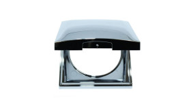 OUTLET FRAME 1-GANG HINGED GLOSS CHR