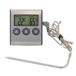 TERMOMETR LCD do żywności mięsa sonda 0/+250C kuchenny wędzarni