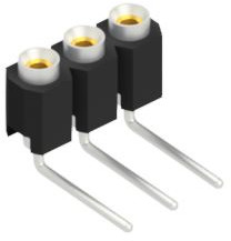 Socket header, 3 pole, pitch 2.54 mm, angled, 10040210