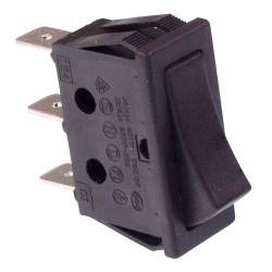 Black On-On Rocker Switch 30 x 11mm SPDT 16A 250VAC
