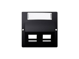 SIMON BASIC Pokrywa gniazd teleinformatycznych na Keystone skośna grafit matowy BMGKS2P/28 KONTAKT SIMON