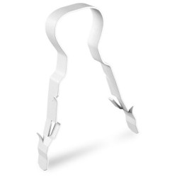LINIAN 1LCW608 FireClip, Single Cable, White, 6-8mm (CC4) - Pack Of 100