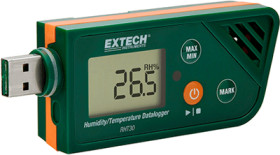 Data logger, temperature, moisture, USB, Extech RHT30
