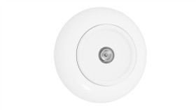 Premiumlux Retroline Gniazdo Antenowe Pojedyncze Z Ramką Białe