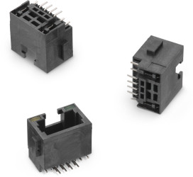 Złącze RJ45 Żeński Złącze RJ45 Przewlekany Wurth Elektronik Poziomy, 8P8C-żyłowe