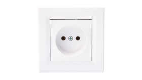 Gniazdo Pojedyncze Asfora B/U Białe Z Ramką Eph3000121