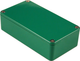 Aluminum die cast enclosure, (L x W x H) 113 x 60 x 31 mm, green, IP54, 1590BGR