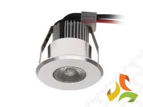 Oczko halogenowe, oprawa ścienno sufitowa punktowa stała POWER LED RADAN CT-DSL50 350mA 1W IP20 aluminium 08103 KANLUX