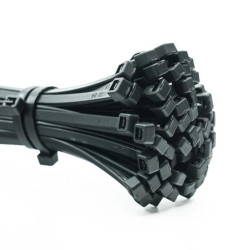 Opaska kablowa czarna OPK_7,6-300-UVC/25 /25szt./