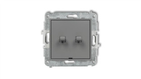 Mini Przycisk Żaluzjowy W Stylu Amerykańskim Szary Mat 27Mwpus-8