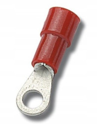 100 sztuk Końcówki izolowane oczkowe 1,5 mm M6 EM00131