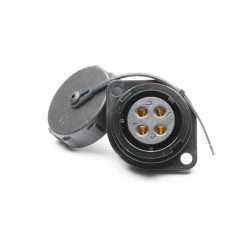 Złącze wielostykowe przemysłowe 4-pinowe Montaż na kołnierzu Gniazdo RS PRO