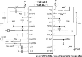 4.5 V to 18 V input, 3.5 A / 2.5 A, synchronous dual buck converter in Eco-mode