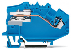 1-wire potential equalization terminal, cage clamp, 0.08-4.0 mm², 1 pole, 32 A, 6 kV, gray, 781-623