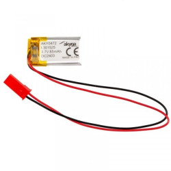Akumulator Li-Po 3,7V 85mAh PCM złącze JST 2.54 2-Pin 150mm AKY0472 LP301525