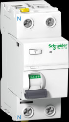 A9Z21240 iID residual current circuit breaker, 2P, 40 A, 30 mA, type A