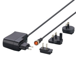 Zasilacz wtyczkowy Uwy 24V dc Iwy 1A Złącze M12 24W typ wtyczki: Adapter europejski-brytyjski