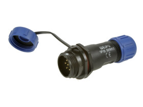 Wtyk; SP1311C/P7I-C; 7 torów; lutowany; 0,75mm2; 4-6,5mm; SP13; na przewód; IP68; 5A; 125V; Weipu; RoHS; SP1311/P7I-C