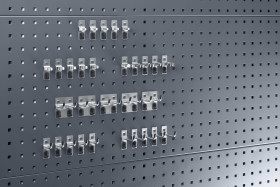 Haczyki Haczyki na narzędzia Zestaw haków zawartość Zestaw haków 30-elementowych Stal śr. 380mm