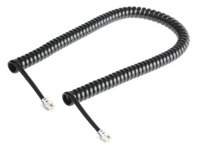 Kabel telefoniczny Czarny 3m SPE190840, Decelect