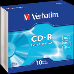 43415 Verbatim CD-R 700 MB/80 min, 10x