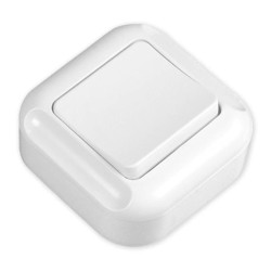 TURKUS Łącznik pojedynczy natynkowy biały WNT-1Tb