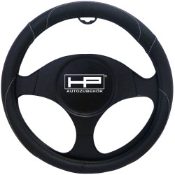 HP Autozubehör 19703 Steering wheel cover Black Polyurethane 39cmx4cm 37-39cm