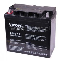 CP 12550 akumulator żelowy 12V 55 Ah VIPOW