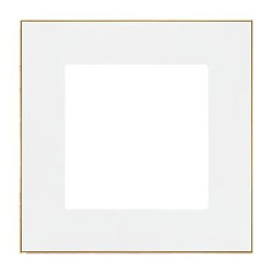 Simon 55 Ramka 1-krotna DUO Biała, podstawa złota TRD1.166/111