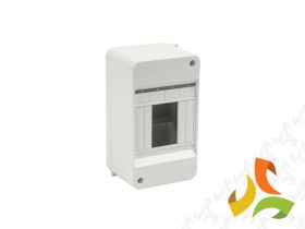 Rozdzielnica natynkowa 4 modułowa 1x4M drzwi pełne IP30 RNO 4 5.4 ELEKTRO-PLAST