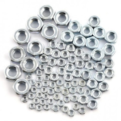 Zestaw nakrętek M2,5 / M3 / M4 / M5 / M6 / M8 - 90szt.