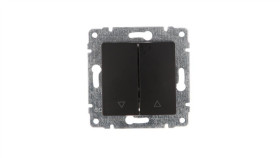 Vena Przycisk Żaluzjowy Z Klawiszem Bez Ramki16ax250v Czarny Mat 510918