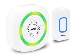 Dzwonek bezprzewodowy bateryjny DANCE II biały ST-420W zasięg 300m SUN10000496