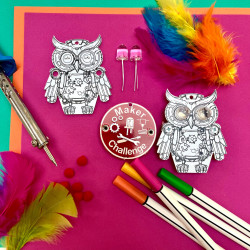 Steampunk Owl Soldering Kit for Beginners