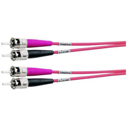 Teleg&#xE4;rtner 100010741 Fibre Optic Cable 2m Orange ST-ST 50/125&#xB5; OM2 Multimode