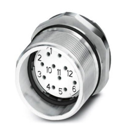 Złącze wielostykowe przemysłowe 17-pinowe M23 Montaż przedni Gniazdo Phoenix Contact