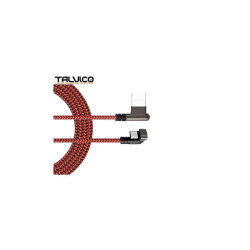 Kabel USB Wt.A-USB-C 1m kąt.2A 180° TALVICO wtyk-wtyk
