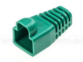 Osłonka wtyku RJ-45 (8p8c), zielona