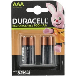 Duracell HR03 DX2400 Recharge Ultra NiMH AAA Rechargeable Batteries 900mAh x4
