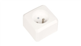 Prima Gniazdo Pojedyncze Z/U 16A Ip20 Białe Gwn-130P Wde001030