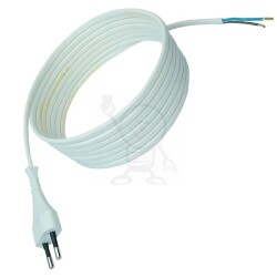 Ppp 3,0m OMYp 2x0,75mm2 biały H03VVH2-F WJ-11 856