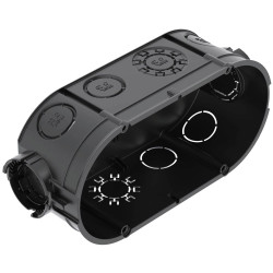 OBO Bettermann 2003722 Device Lining Box 60x46mm Twin Socket 10 pcs