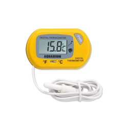 Termometr cyfrowy do akwarium żółty, zakres temp. -50 do 70°C