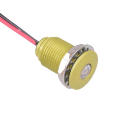Q10F5AYXXSY02E Super Bright Yellow 10mm 2.1VDC LED Panel Indicator IP67 APEM