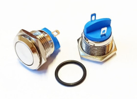 PBW-19BK przełącznik wandaloodporny płaski chwilowy