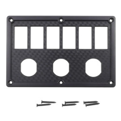 Ramka plastikowa na 6 przełączników + 3 Carling