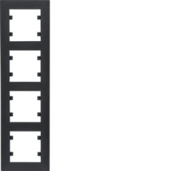 Lumina intense Ramka 4-krotna pionowa czarna WL5643